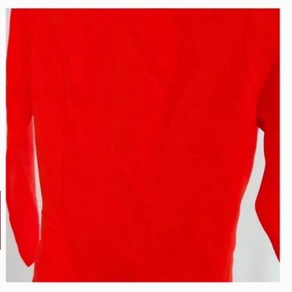 Ted Baker orange Jamtye Structured peplum Zip Dress size 0 nwot - Picture 12 of 14